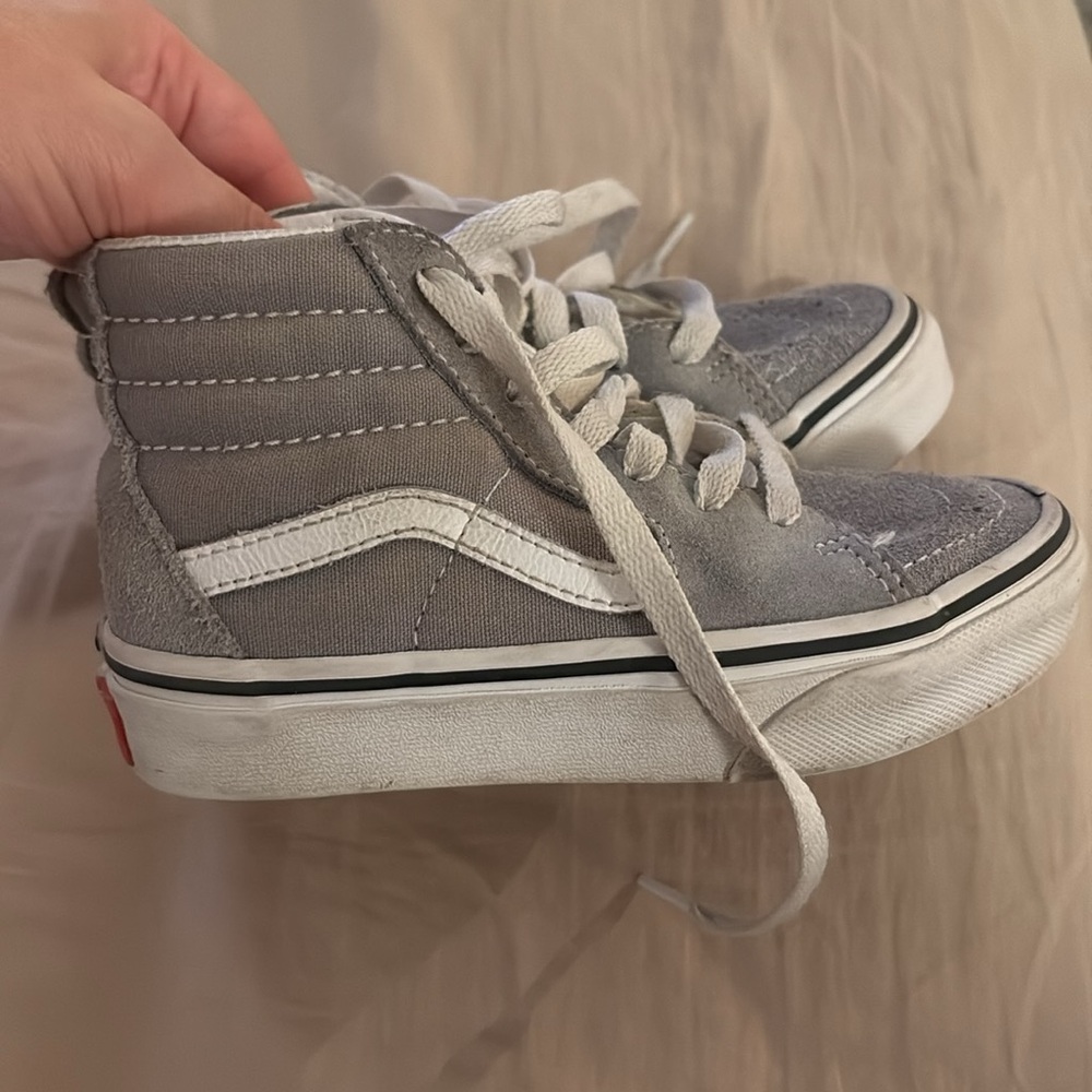 Vans Gray Kids High-Top Sneakers